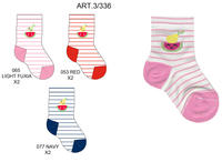 GIRL'S SHORT SOCKS 3/336 Tellini S.r.l. Wholesale Clothing